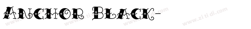 Anchor Black字体转换